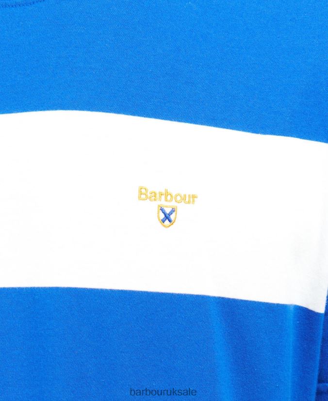 Cornell Stripe T-Shirt Barbour Men R08LB6923 Clothing Sycamore