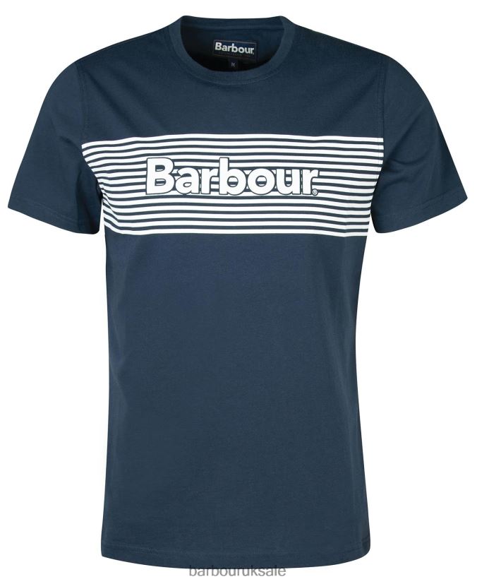 Coundon Graphic T-Shirt Barbour Men R08LB6856 Clothing Classic Navy