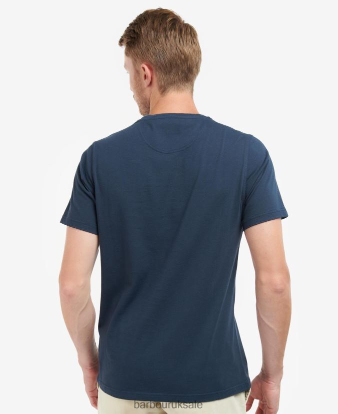 Coundon Graphic T-Shirt Barbour Men R08LB6856 Clothing Classic Navy