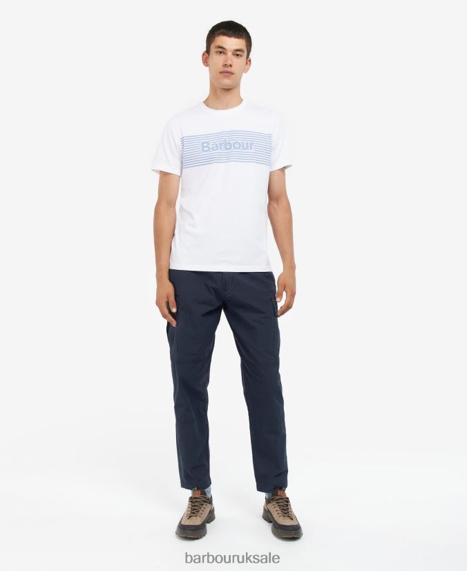 Coundon Graphic T-Shirt Barbour Men R08LB6876 Clothing Classic Navy