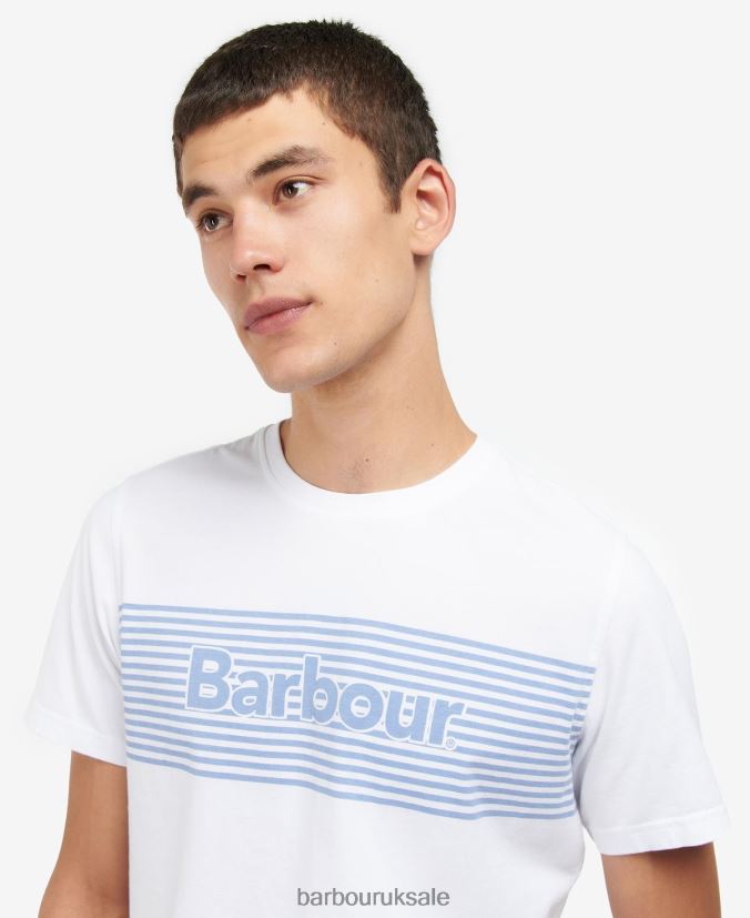 Coundon Graphic T-Shirt Barbour Men R08LB6876 Clothing Classic Navy