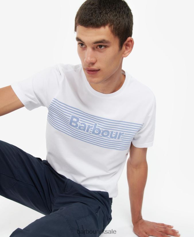 Coundon Graphic T-Shirt Barbour Men R08LB6876 Clothing Classic Navy