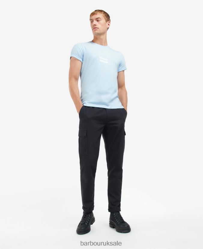 Cube Graphic-Print T-Shirt Barbour Men R08LB6936 Clothing Classic White