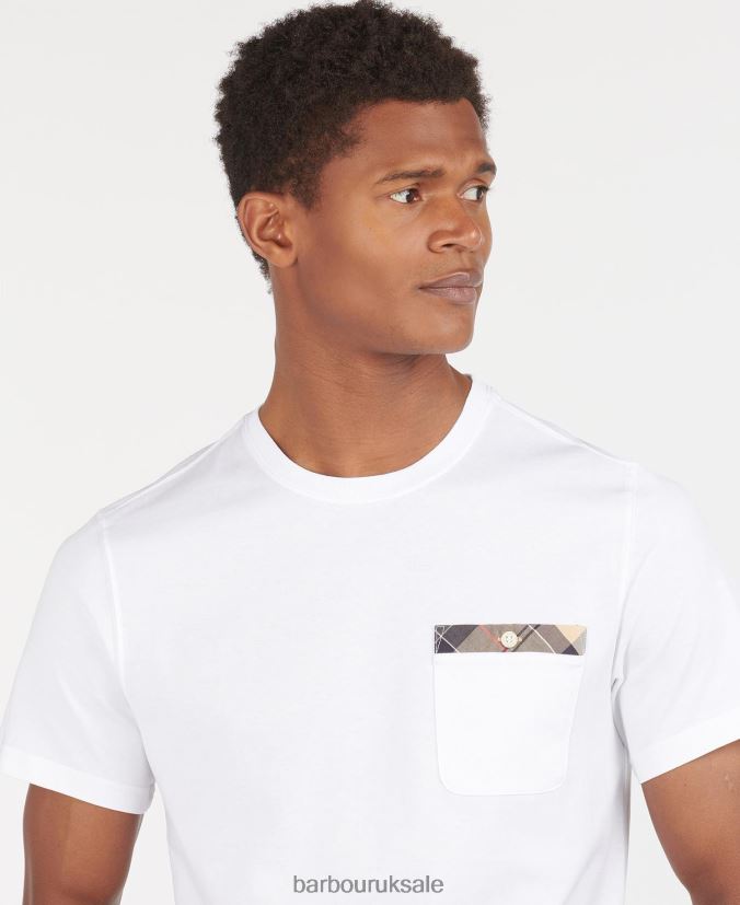 Durness Pocket T-Shirt Barbour Men R08LB6886 Clothing Chilli Red