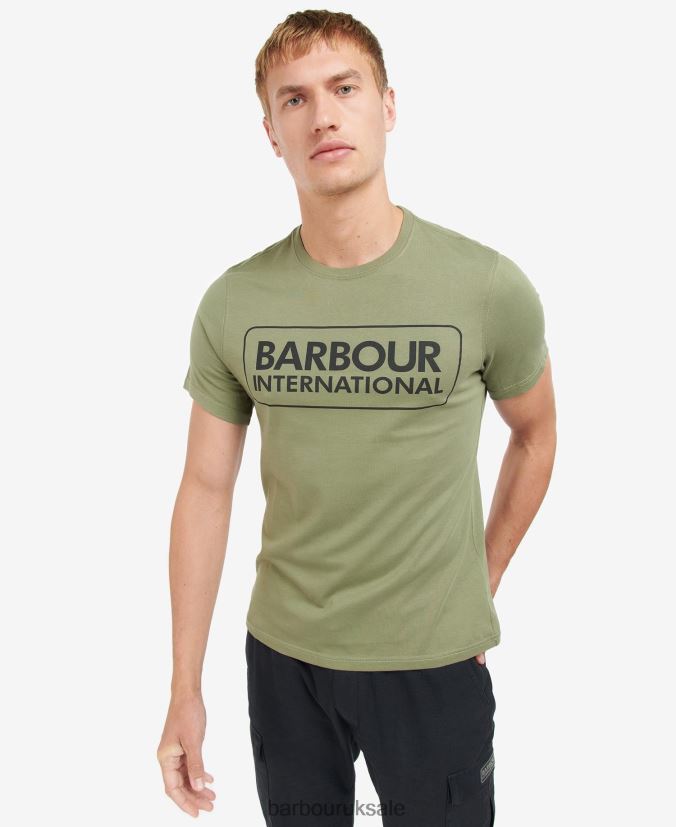 Essential Large Logo T-Shirt Barbour Men R08LB6802 Clothing Classic Black