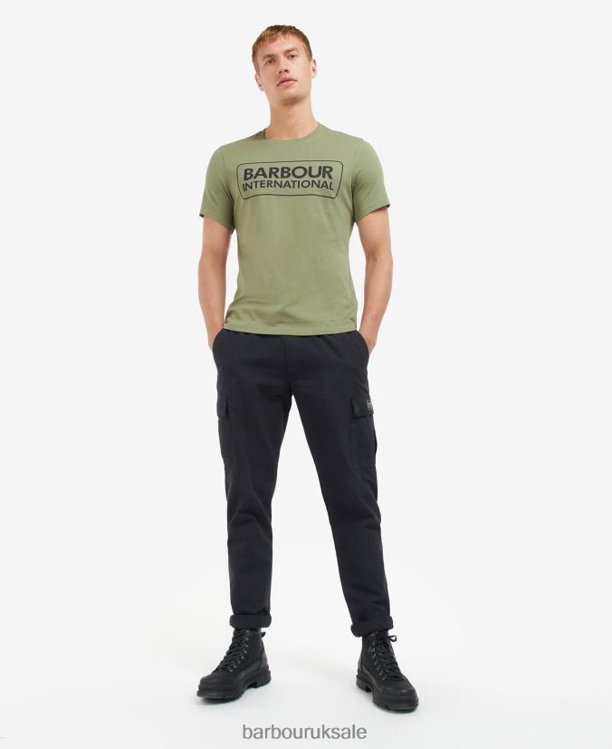 Essential Large Logo T-Shirt Barbour Men R08LB6802 Clothing Classic Black