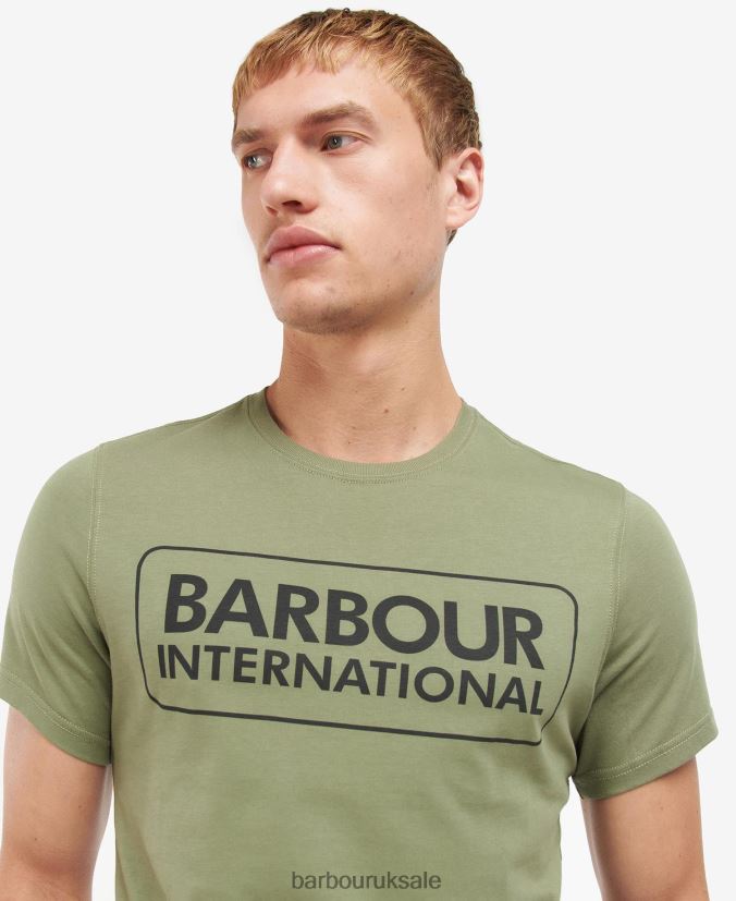 Essential Large Logo T-Shirt Barbour Men R08LB6802 Clothing Classic Black