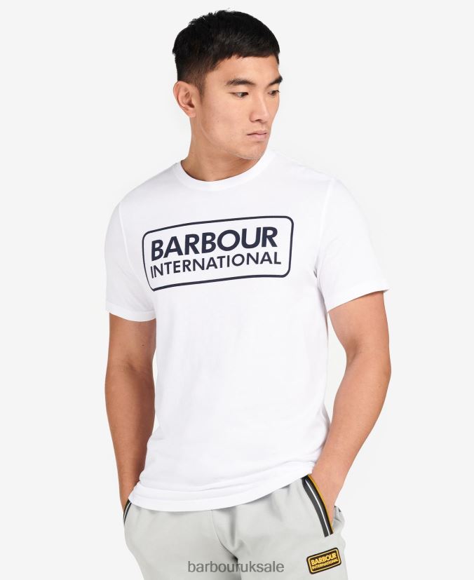 Essential Large Logo T-Shirt Barbour Men R08LB6872 Clothing Classic Black
