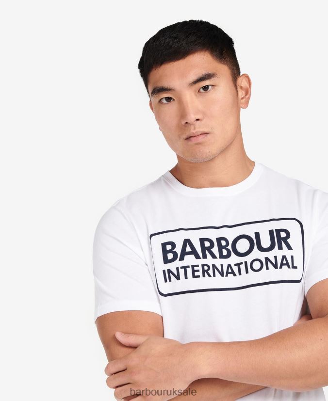 Essential Large Logo T-Shirt Barbour Men R08LB6872 Clothing Classic Black