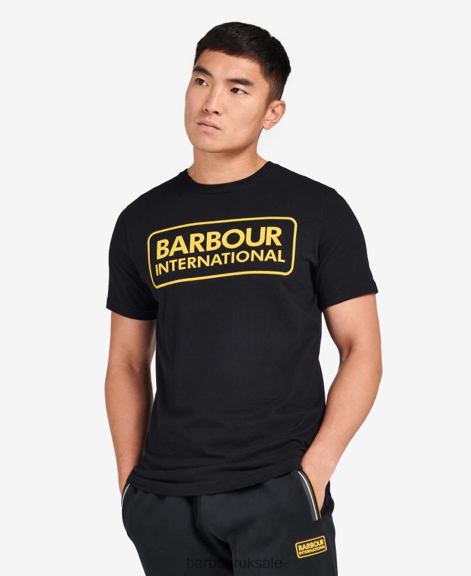 Essential Large Logo T-Shirt Barbour Men R08LB6881 Clothing Classic Black