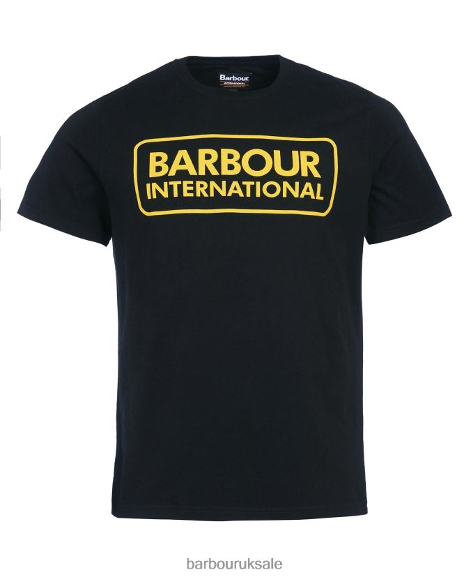 Essential Large Logo T-Shirt Barbour Men R08LB6881 Clothing Classic Black