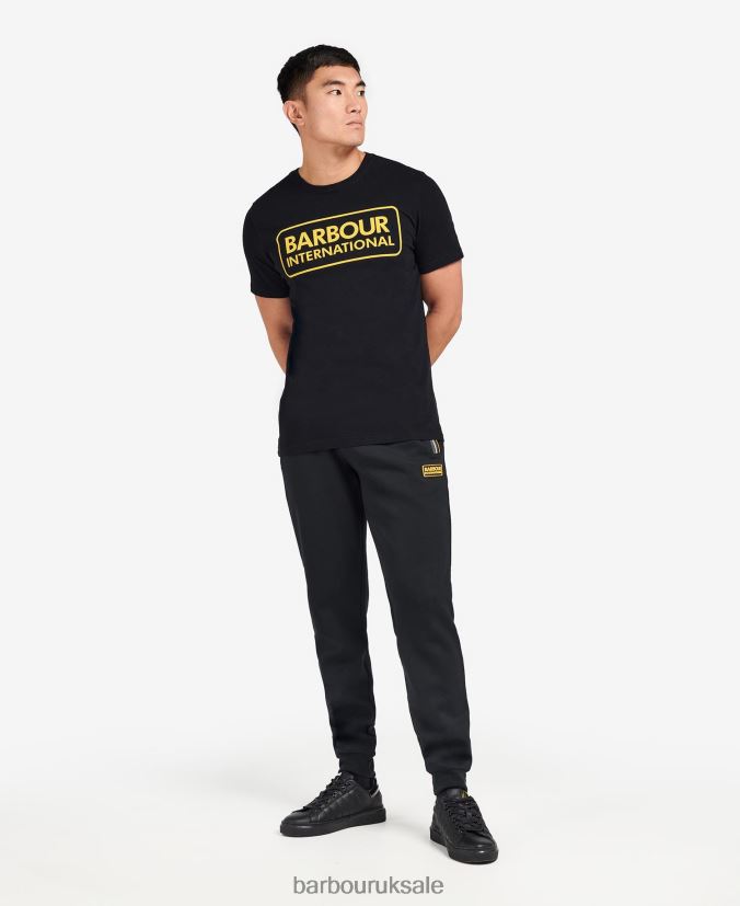 Essential Large Logo T-Shirt Barbour Men R08LB6881 Clothing Classic Black