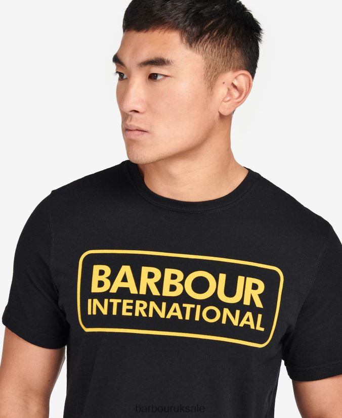 Essential Large Logo T-Shirt Barbour Men R08LB6881 Clothing Classic Black