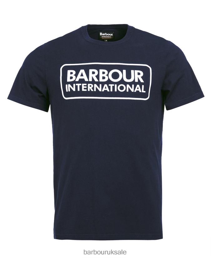 Essential Large Logo T-Shirt Barbour Men R08LB6882 Clothing Classic Black