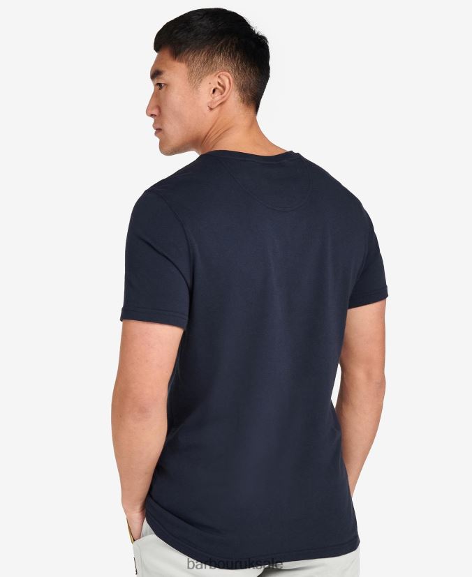 Essential Large Logo T-Shirt Barbour Men R08LB6882 Clothing Classic Black