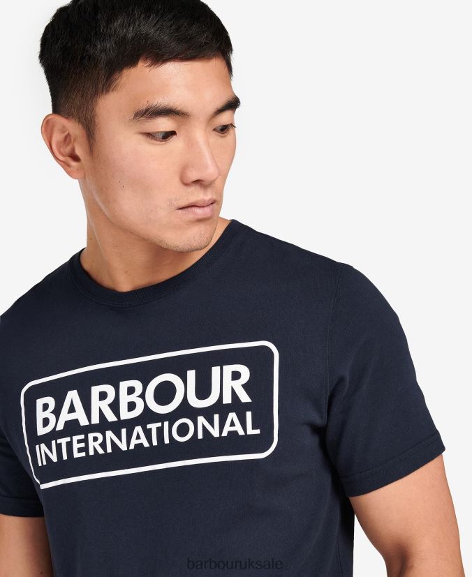 Essential Large Logo T-Shirt Barbour Men R08LB6882 Clothing Classic Black