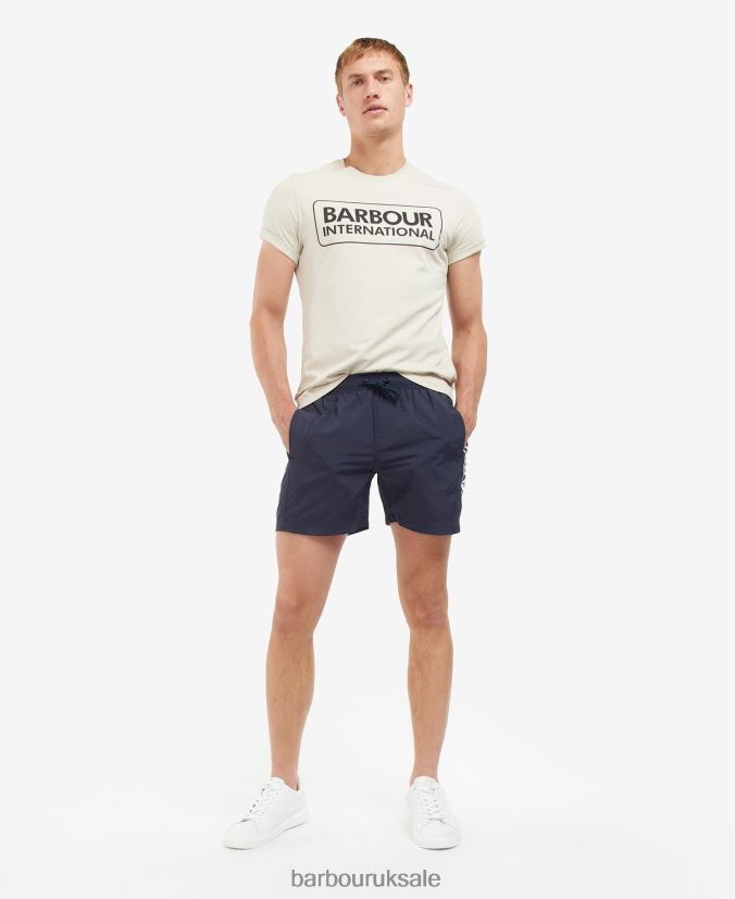 Essential Large Logo T-Shirt Barbour Men R08LB6930 Clothing Classic Black