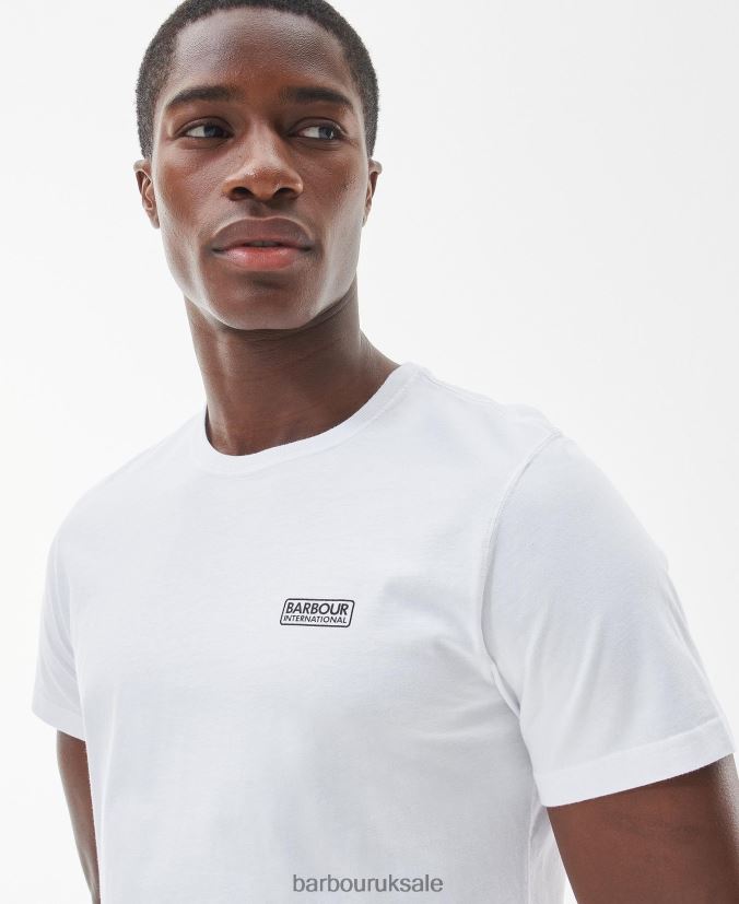 Essential Small Logo T-Shirt Barbour Men R08LB6792 Clothing Navy