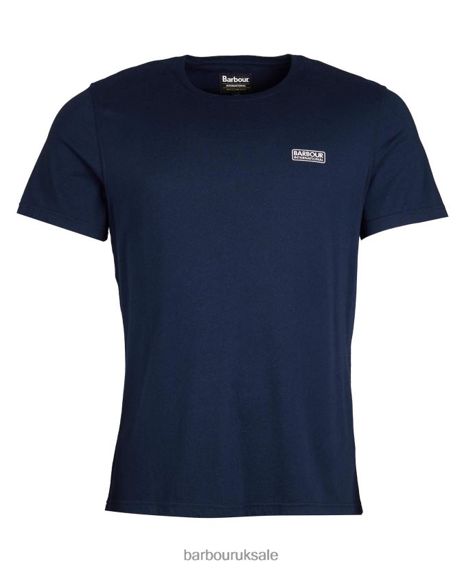 Essential Small Logo T-Shirt Barbour Men R08LB6874 Clothing Navy