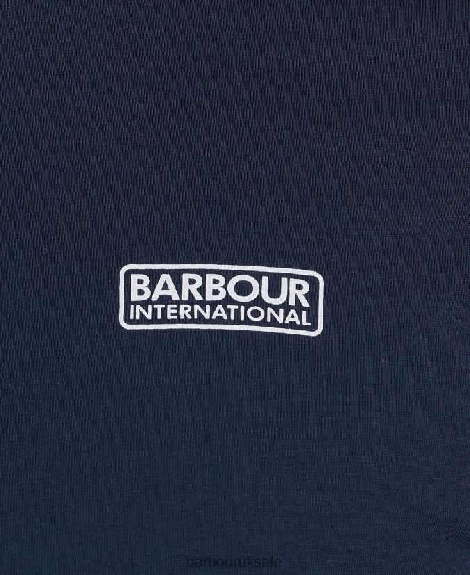 Essential Small Logo T-Shirt Barbour Men R08LB6874 Clothing Navy