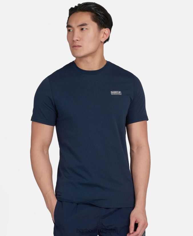 Essential Small Logo T-Shirt Barbour Men R08LB6874 Clothing Navy