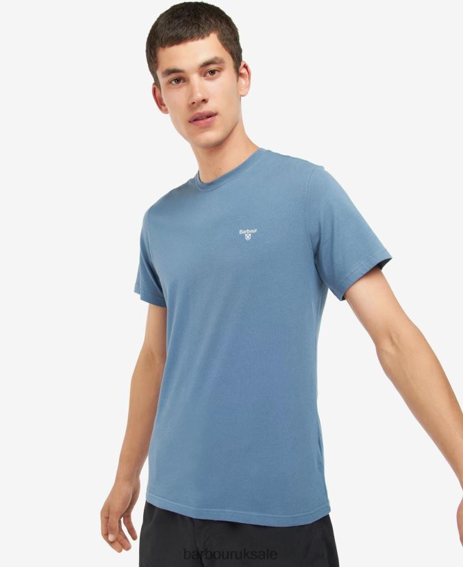 Essential Sports T-Shirt Barbour Men R08LB6970 Clothing North Green