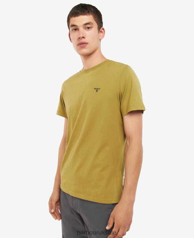 Essential Sports T-Shirt Barbour Men R08LB6972 Clothing North Green
