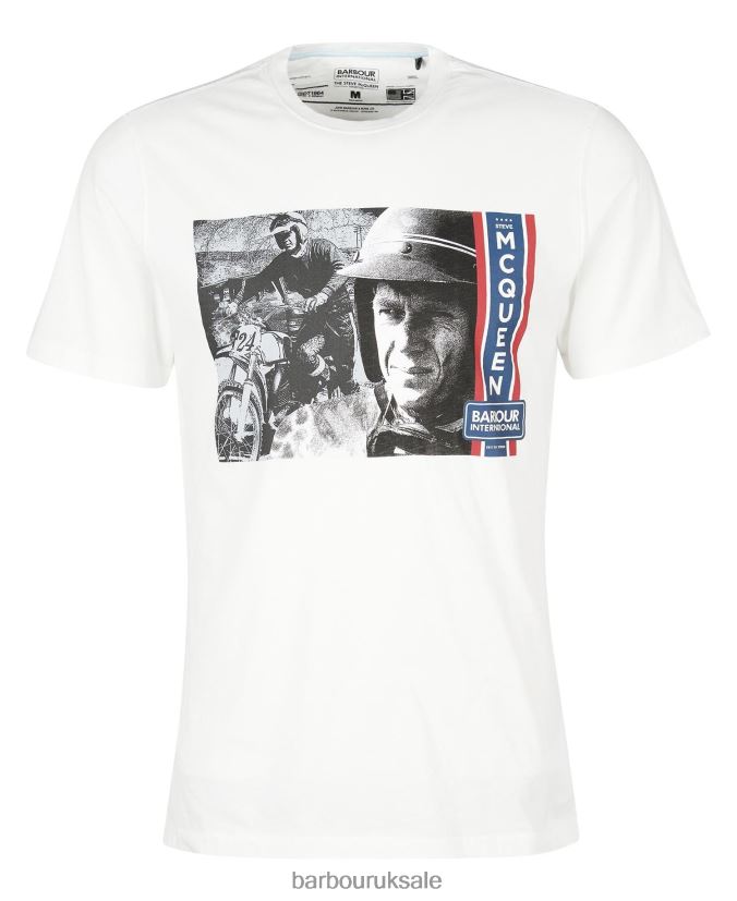 Harris Graphic T-Shirt Barbour Men R08LB6969 Clothing Pale Sky