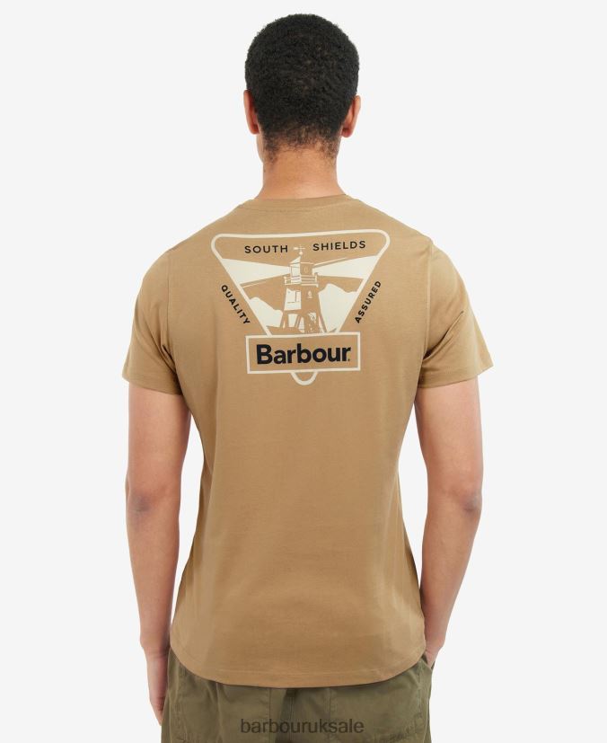Herd Lighthouse Graphic T-Shirt Barbour Men R08LB6925 Clothing Trench
