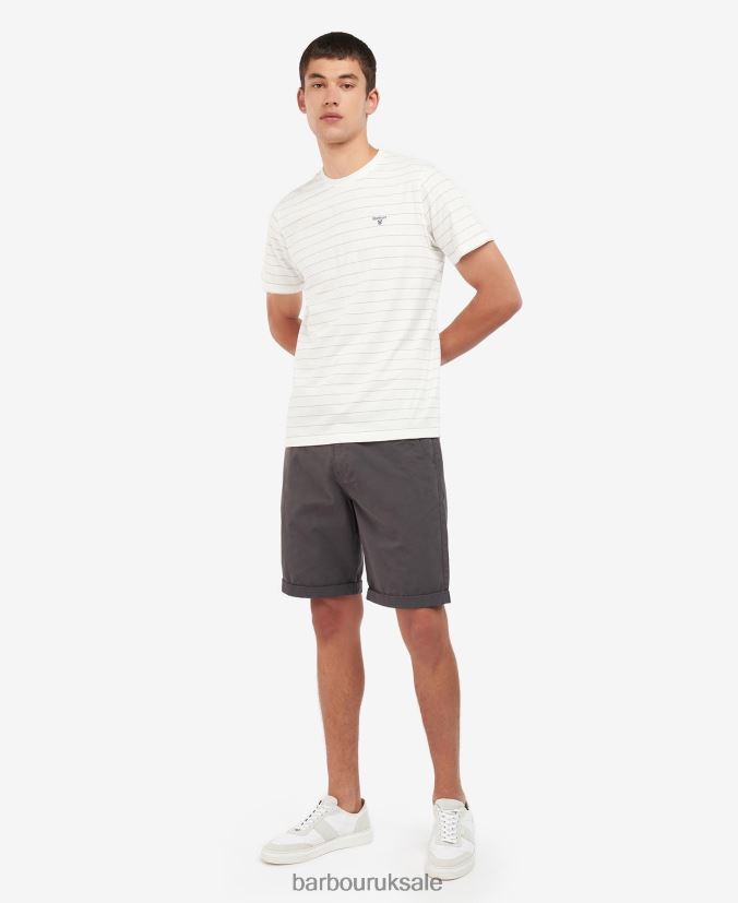 Hobson Striped T-Shirt Barbour Men R08LB6805 Clothing Whisper White
