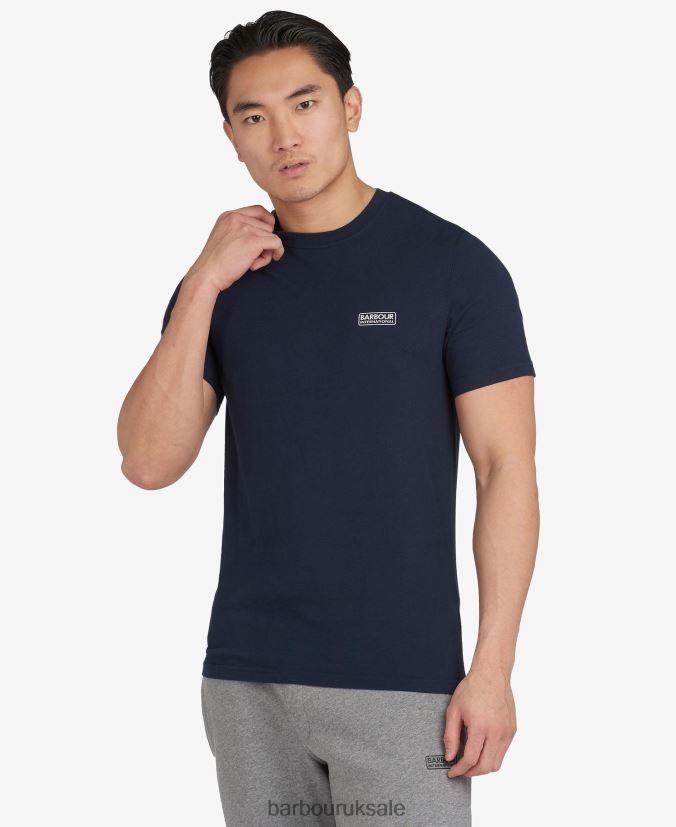 International T-Shirt Small Logo Barbour Men R08LB6766 Clothing Black
