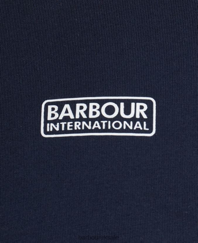 International T-Shirt Small Logo Barbour Men R08LB6766 Clothing Black