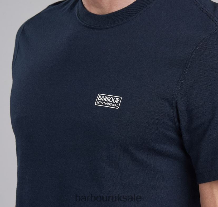 International T-Shirt Small Logo Barbour Men R08LB6766 Clothing Black