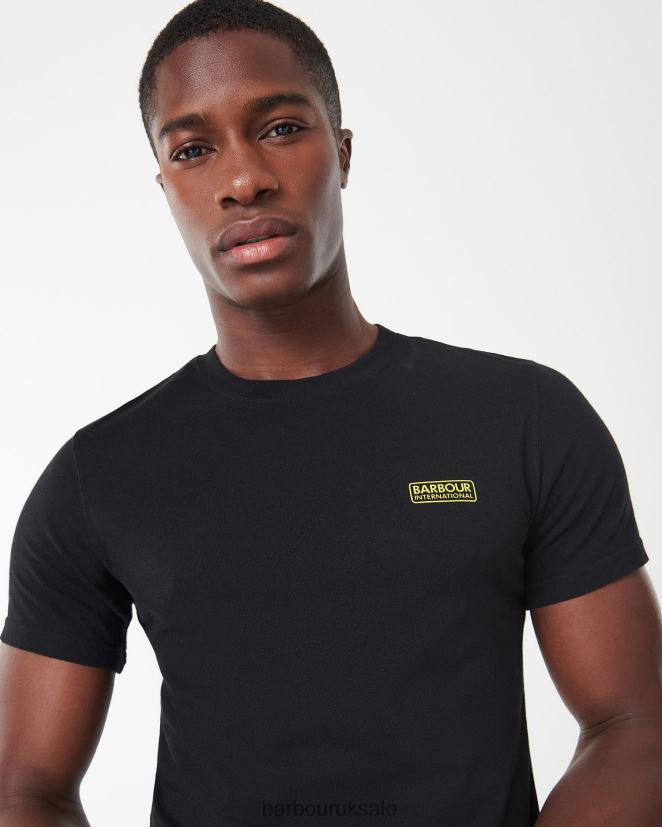 International T-Shirt Small Logo Barbour Men R08LB6787 Clothing Black