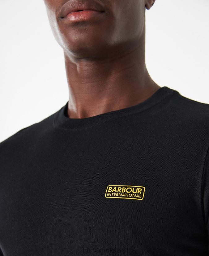 International T-Shirt Small Logo Barbour Men R08LB6787 Clothing Black