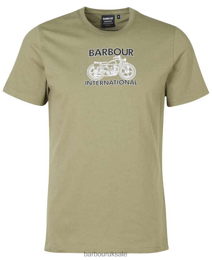 Lens Graphic-Print T-Shirt Barbour Men R08LB6905 Clothing Light Moss