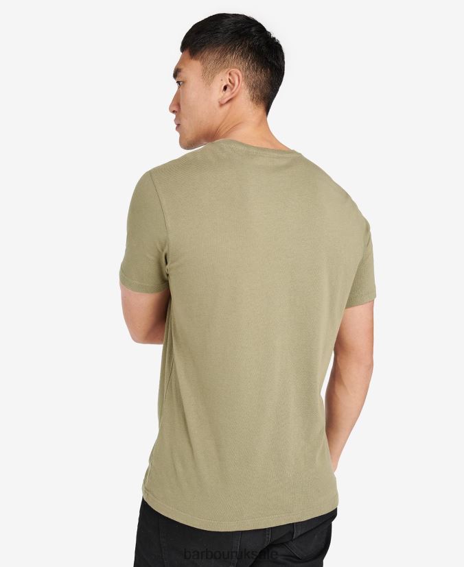 Lens Graphic-Print T-Shirt Barbour Men R08LB6905 Clothing Light Moss