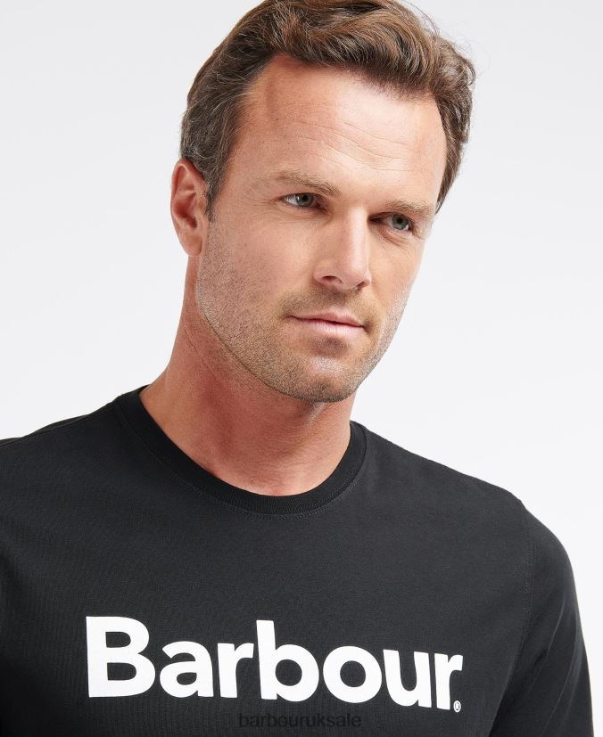 Logo T-Shirt Barbour Men R08LB6933 Clothing Coral Sands