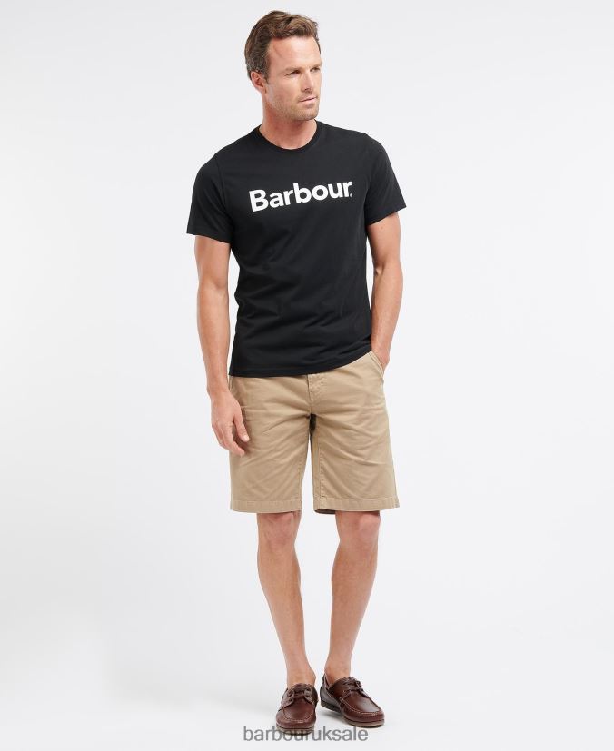 Logo T-Shirt Barbour Men R08LB6933 Clothing Coral Sands