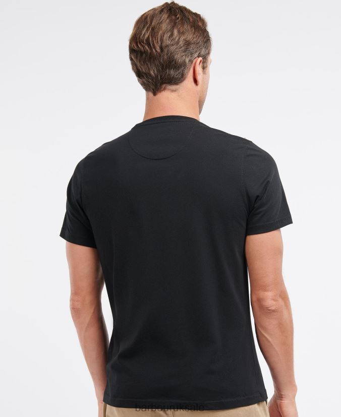 Logo T-Shirt Barbour Men R08LB6933 Clothing Coral Sands