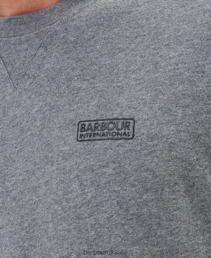 Long Sleeved Logo T-Shirt Barbour Men R08LB6899 Clothing Black