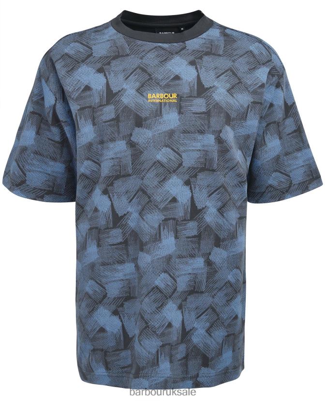 Maxwell Oversized T-Shirt Barbour Men R08LB6875 Clothing Charcoal