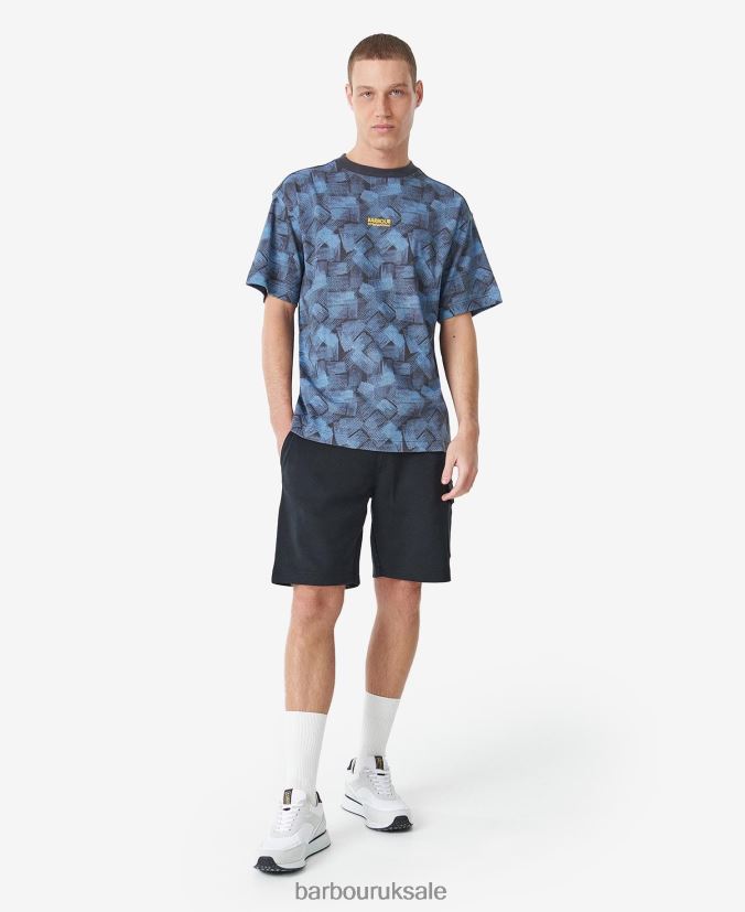 Maxwell Oversized T-Shirt Barbour Men R08LB6875 Clothing Charcoal