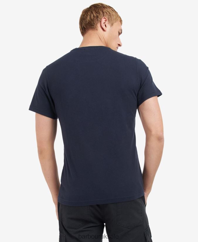 Miles Graphic-Print T-Shirt Barbour Men R08LB6835 Clothing Night Sky