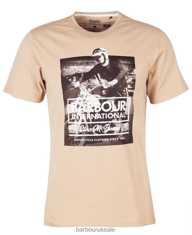 Morris Graphic T-Shirt Barbour Men R08LB6821 Clothing Whisper White