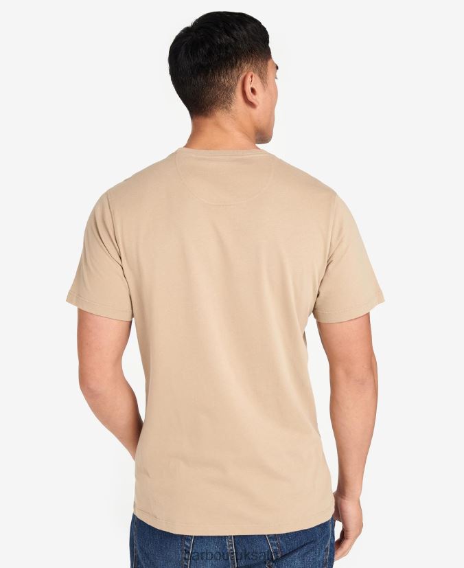 Morris Graphic T-Shirt Barbour Men R08LB6821 Clothing Whisper White