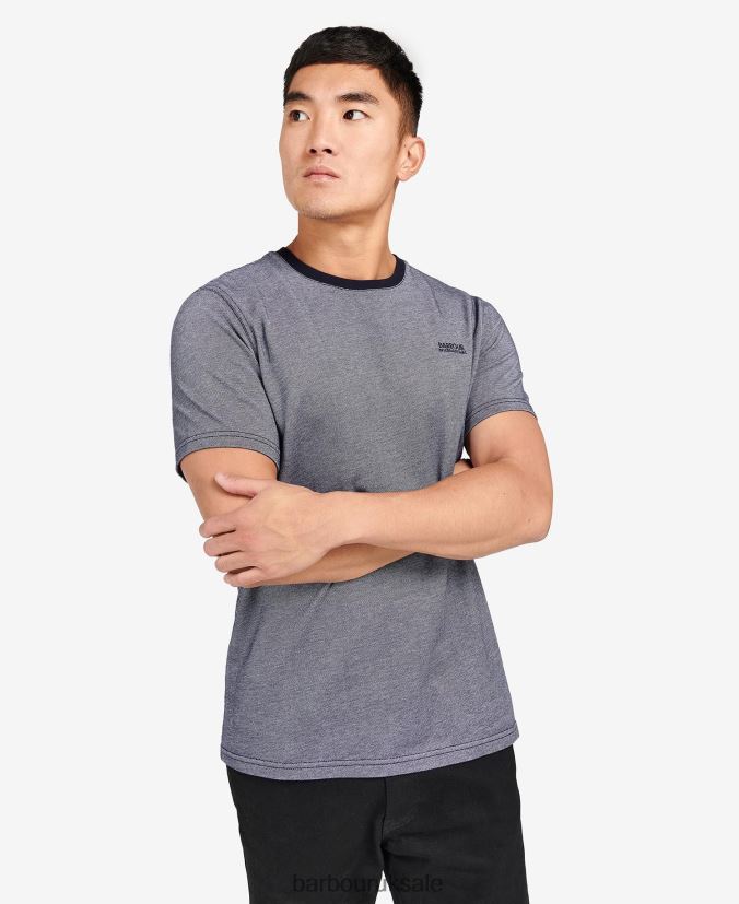 Morse T-Shirt Barbour Men R08LB6897 Clothing Night Sky/Whisper White