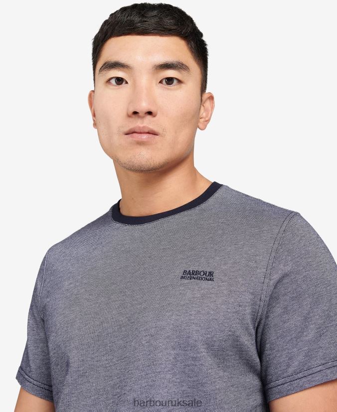 Morse T-Shirt Barbour Men R08LB6897 Clothing Night Sky/Whisper White