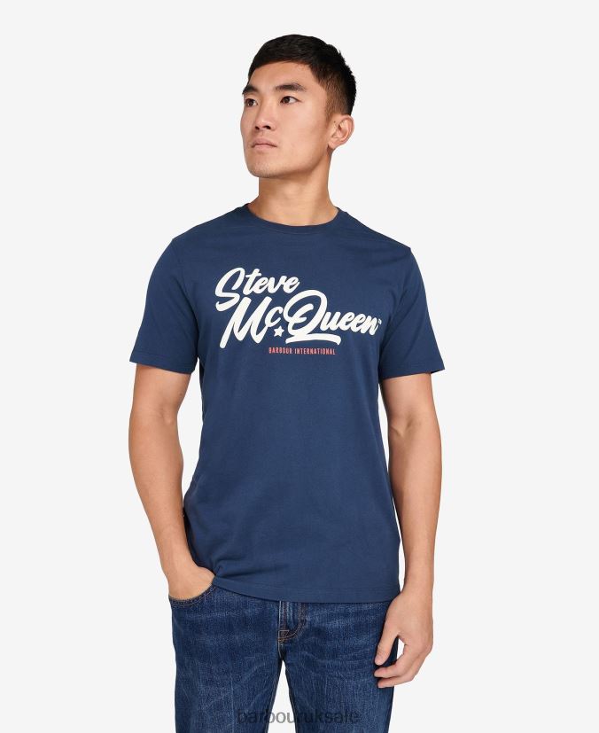 Murrey Graphic T-Shirt Barbour Men R08LB6820 Clothing Whisper White