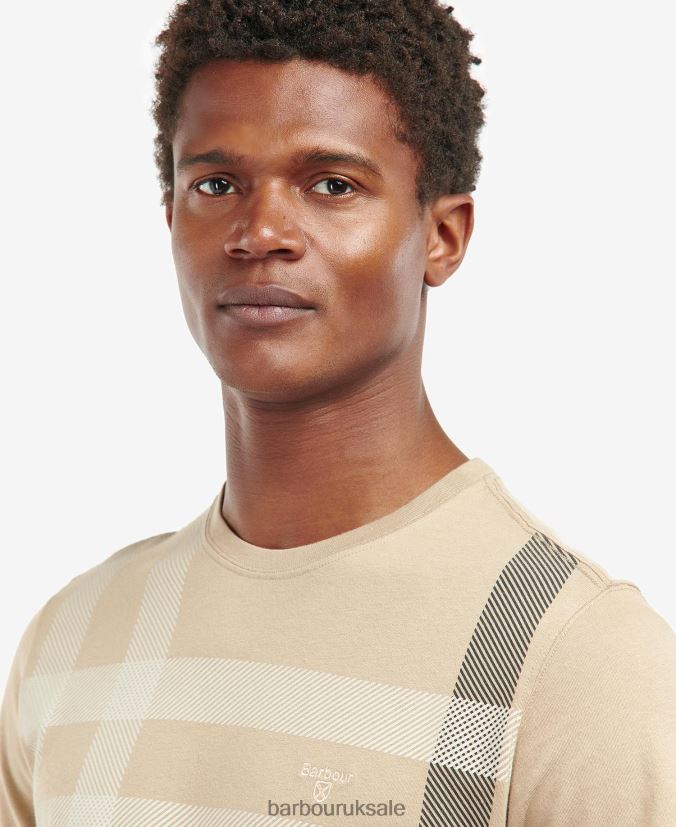 Norman T-Shirt Barbour Men R08LB6949 Clothing Washed Stone